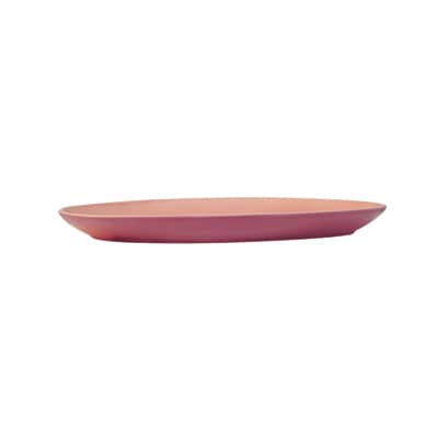 RICE Keramik Portugal Servier Platte organic shape Pink-Koralle, medium