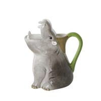 RICE Keramik Ceramic Vase in Hippo Shape, Nilpferd