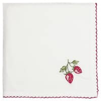Greengate Stoffservietten Napkin Strawberry/Erdbeeren Red 40x40 cm
