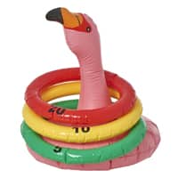 RICE Ringwurfspiel Flamingo bunt aufblasbar