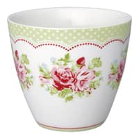 Greengate Becher Latte Cup Mary white